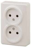 ЭРА 11-2202-02 Эксперт Сл.кость Розетка 2-ая б/з ОУ