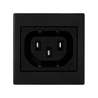 Simon Connect Графит Плата c 1-м разъёмом мама IEC320, 45х45мм