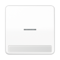 JUNG CD 500/CD plus Белая Клавиша 1-ая с/п с полем для надписи