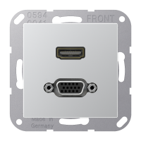 JUNG HDMI / VGA, алюминий