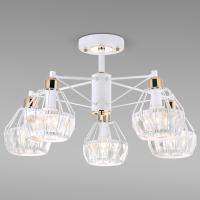 Потолочная люстра с хрусталем 70075/5 белый Eurosvet Lord