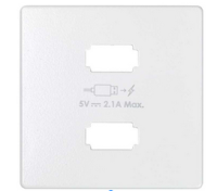 Simon 82 Concept Матовый белый, Накладка для зарядного устройства 2xUSB