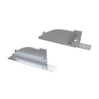 Arlight Заглушка для ALM-ARC-SIDE серая правая с отверстием (Металл)