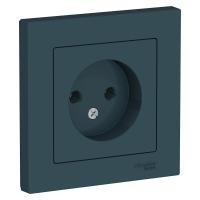 SE AtlasDesign Изумруд Розетка б/з, 16А, в сборе