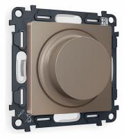 Комплект механизма светорегулятора универсального поворотно-нажимного ALFA MA635510 Темная бронза матовый 25-600W/LED 5-300W QUANT