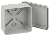 ЭРА Распаячная коробка ЭРА KORvp приборная подъездная открытой установки 100х100х50мм на винтах с гладкими стенками IP55