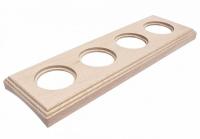 BIRONI Шедель Бук Натурэль Рамка 4-ая на бревно 260мм (скрытый монтаж)