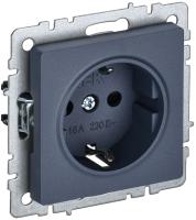 IEK BRITE Розетка с з/к без з/ш 16А РС11-1-0-БрМ мар.