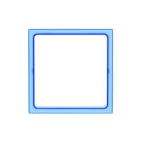 Simon 27 Play Синяя прозрачный Вставка декоративная для рамок с вырезом под декор