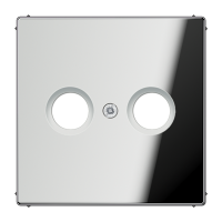 JUNG LS 990 Блестящий хром Накладка TV-FM розетки