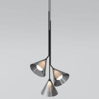 Подвесной светильник со стеклянными плафонами 70161/3 черный Eurosvet Enigma