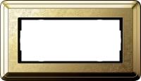 Gira ClassiX Art Латунь/Латунь Рамка 2-ая без перегородки