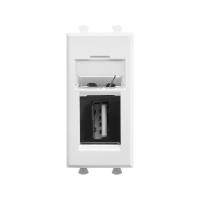 DKC Avanti Белое облако Розетка тип А-А USB 2.0 1 модуль