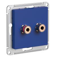 SE AtlasDesign Аквамарин Аудиорозетка двойная SE AtlasDesign Аквамарин Аудиорозетка двойная