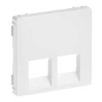 Legrand Valena LIFE Бел Накладка розетки ТЛФ/комп 2-ой