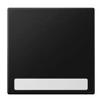 JUNG LS 990 Черный матовый Клавиша 1-ая с полем для надписи