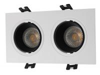 DK3072-WH+BK Встраиваемый светильник, IP 20, 10 Вт, GU5.3, LED, белый/черный, пластик
