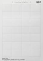 Gira Вкладыши для надписей