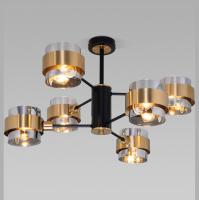 Потолочная люстра в стиле лофт 70127/6 черный/дымчатый Eurosvet Arcada