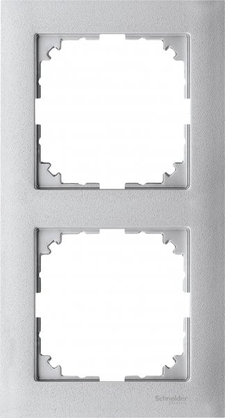 SE Merten SM M-Pure Алюминий Рамка 2-ая