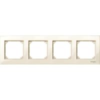 SE Merten SM M-Plan Беж глянец Рамка 4-ая
