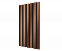 Комплект акуст.панелей, черный войлок, 600х300х19мм, рейки ЭКОПОЛИМЕР, красная медь/2шт