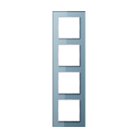 JUNG A creation Стекло Серо-голубое Рамка 4-ая