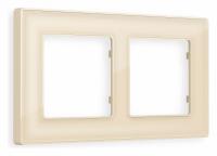 Рамка ALFA Arctic (Бежевый Стекло органическое) 2-ая AF580302