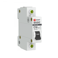 EKF Basic ВА 47-29 Автоматический выключатель  (С) 1P  16А 4,5кА