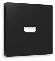 Лицевая панель ALFA (Черный матовый) для HDMI розетки QUANT AP8140