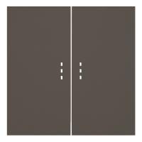 Клавиши для двухклавишного перекрестного выключателя с подсветкой, капучино (35615 CP)