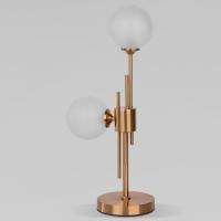 Настольный светильник со стеклянными плафонами 01383/2 латунь Eurosvet Volver