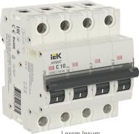 IEK ARMAT Автоматический выключатель M10N 4P C 10А