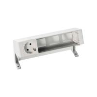 Simon 400 Белый Настольный розеточный блок, 1х2P+E, 3 пустых модуля