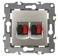 ЭРА 12-3112-15 Перламутр Розетка аудио двойная, IP20, 12 ЭРА 12-3112-15 Перламутр Розетка аудио двойная, IP20, 12