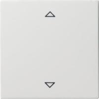 Gira S-55 Бел глянц Накладка нажимного электронного жалюзийного выключателя с ДУ (радио)