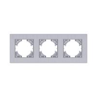 Рамка 3-постовая, серый Kollinger Eleganz Plex EP3GY
