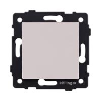 Выключатель 1-клавишный перекрестный 10А/250В, кашемир матовый Kollinger REA-S-006CM для Aspekt, Eleganz, Reflex