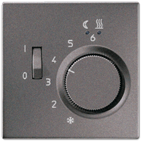 JUNG LS 990 Антрацит Регулятор теплого пола, 10(4)А