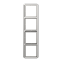 JUNG CD Светло-серая Рамка 4-ая ударопрочная