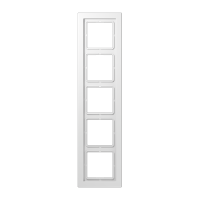 JUNG LSD Белая (дуропласт) Рамка 5-ая