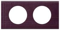 Legrand Celiane2 Кожа пурпур Рамка 2-я (2+2 мод)