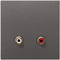 JUNG Накладка для розетки 2x Cinch Audio (RCA)