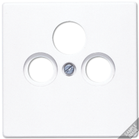 JUNG LS 990 Бежевая Накладка TV-SAT-FM розетки