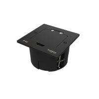 Systeme Electric MultiDesk Чёрный матовый Лючок на 2 модуля IP44 с монтажной коробкой для стены, фальшпола, стола , тип MDK20 Systeme Electric MultiDesk Чёрный матовый Лючок на 2 модуля IP44 с монтажной коробкой для стены, фальшпола, стола , тип MDK20