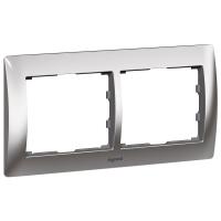 Legrand Galea Life Хром/Chrome Рамка 2-я гориз