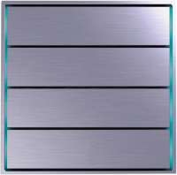 Donel Сенсорный кнопочный модуль KNX, 4 группы, кристально-фиолетовый, DPF8371CP