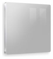 Лицевая панель ALFA (Серебро глянец) заглушка для суппорта QUANT AP4160