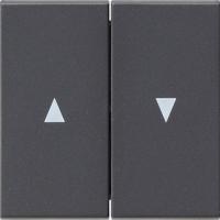 Gira S-55 Антрацит Клавиша 2-ая жалюзийная