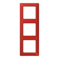 JUNG Рамка 3-кратная для вертикальной и горизонтальной установки термопласт, красная